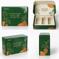Boîte d'expédition rigide en carton ondulé E-Flute personnalisée pour l'envoi de produits de soin des plantes, emballage pour abonnement