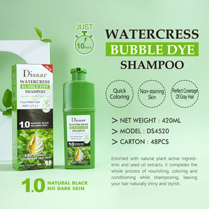 Emballage cosmétique personnalisé, colorant capillaire naturel à la bouille de sel noir, coloration rapide, 100% de couverture des cheveux gris - Product Image 2