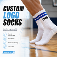 Chaussettes de sport pour hommes avec logo personnalisé d'usine, chaussettes de sport unisexes, chaussettes de sport en coton, chaussettes de sport confortables et respirantes, chaussettes de sport en tricot