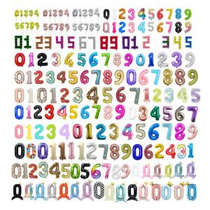 Großhandel 16 Zoll Helium folie Luftballons Globos Dekoration Beleuchtung Bobo Nummer Luftballons Dilation - Product Image 3