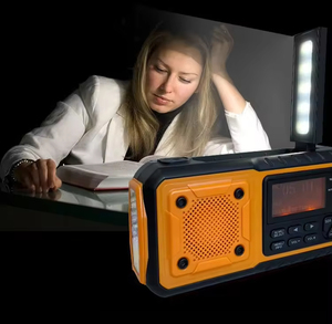 Radio DAB Multifuncional de Emergencia para Exteriores, Generador Solar de Manivela, Cargador de Teléfono Móvil, Linterna de Lectura, Linterna - Product Image 5