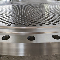 Plaque de tubes forgée ASME TEMA en acier inoxydable 304L usinée CNC pour échangeur de chaleur, système de réfrigération CVC