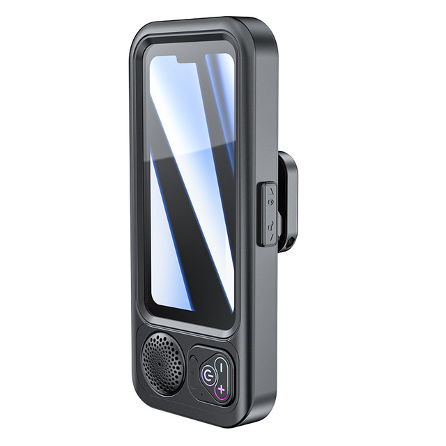 Bathroom Waterproof Mobile Phone case with Speaker and Rotating Stylish Phone Stand holder wall mount
