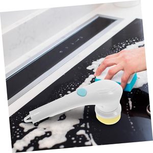 5 in 1 Rechargeable Handheld PP Nylon Eco-Friendly Multi-Functional <b>Electric</b> <b>Cleaning</b> <b>Brush</b> for Bathroom & Kitchen Floors - Product Image 4