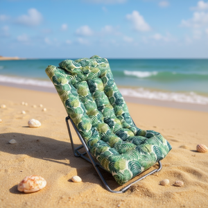 TUMBONA 55*116CM-5, Colchoneta de Playa Rellena de Algodón, Cojines y Almohada para una Relajación Cómoda al Aire Libre - Product Image 3