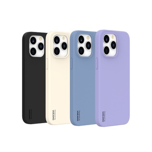 Étui de téléphone de luxe à la mode pour <span class=keywords><strong>iPhone</strong></span> 14 couverture de téléphone en Silicone liquide véritable housse de téléphone portable souple pour <span class=keywords><strong>iPhone</strong></span> 14 Pro Max - Product Image 1