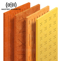 Panneau mural moderne pour bureau Panneaux acoustiques en feutre PET creux sculptés perforés acoustiques pour studio chambre décor graphique