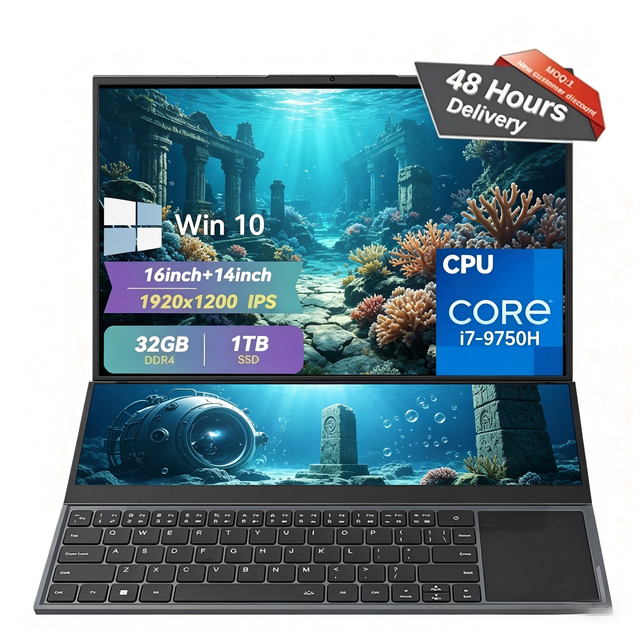 Original and Brand New ZenBook Duo Dual Touch Screen Laptops Intel Core I7-98500H 32GB RAM 1TB SSD Gaming Laptops