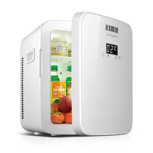Laikemy — mini-réfrigérateur électrique 12l à double affichage numérique, refroidisseur thermoélectrique, AC/DC, avec porte en verre