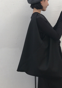 한국 INS 간단한 대용량 스플 라이스 게으른 캔버스 구매자 ote 가방 맞춤형 유니섹스 가죽 핸들 재사용 조끼 식료품 가방 - Product Image 4