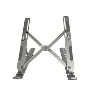 Nuevo Soporte Plegable Ajustable de Aluminio Plateado para Laptop, con 7 Ángulos, Compatible con Laptops de 10 a 18 Pulgadas, Premium Comfort - Product Image 1