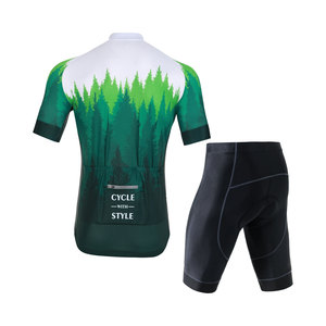 All Over Printed Summer <b>Cycling</b> Suit Unisex Sweat Proof Full Zip Jersey Shock Absorb <b>Pad</b> <b>Shorts</b> Race & City Commute Set - Product Image 2