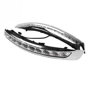 ไฟ LED 12V สำหรับขับกลางวัน2ชิ้น,<span class=keywords><strong>DRL</strong></span> สำหรับ <span class=keywords><strong>Volvo</strong></span> XC90 2007-2013 ABS ครอบไฟตัดหมอกพร้อมไฟเลี้ยวสีเหลืองไฟกระพริบ - Product Image 1