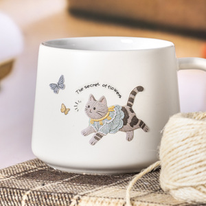 20 Sheets/Gói Mờ Thêu Dễ Thương Vật Nuôi Loạt Trắng Biên Giới Miễn Phí Dán Kao Động Vật Sticker Vật Liệu Cho Handmade Máy Tính Xách Tay - Product Image 4