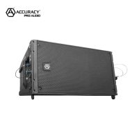 Accuracy Pro Audio CF208A Altavoz de Línea de 2 Vías con Doble Woofer de 8'', Módulo de Línea Profesional Activo Compacto de Alta Potencia