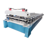 Machine de formage à froid pour la fabrication de tuiles de toiture trapézoïdales monocouche en tôle IBR à haute productivité