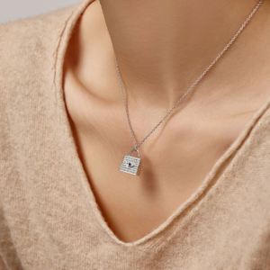 Dylam Exquisite Design Best Mother's Day Gift S925 <b>Silver</b> 5A Zirconia Letter <b>Handbag</b> Pendant Jewelry Necklace for Women Mother - Product Image 4