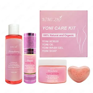 Ningzhi Customized Private Label 100% Herbal Yoni Scrub Oil Wash Gel Yoni Care Kit