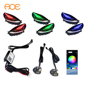 ไฟหน้า <span class=keywords><strong>Tesla</strong></span> Model <span class=keywords><strong>3</strong></span>/Y ปี 2021-2023 แบบ Non-<span class=keywords><strong>Matrix</strong></span> RGBW DRL พร้อมคอนโทรลเลอร์ 12V 8000 ลูเมนส์ - Product Image 1