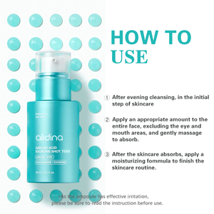 סרום פנים לטיפוח עור עם אקנה, לטיפול בקמטים, להצרת נקבוביות, להצערת העור עם חומצה אקסו, מותג פרטי. - Product Image 5