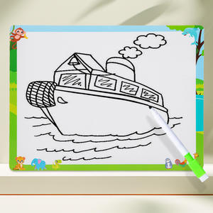 CPC CE orologio di educazione precoce ortografia giocattolo di apprendimento in legno animale 3d Puzzle Puzzle <span class=keywords><strong>con</strong></span> tavolo da disegno - Product Image 4