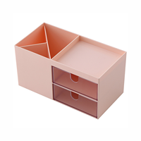 Cajón de escritorio simple, caja de almacenamiento, divisor, organizador de papelería de plástico con contenedor de bolígrafos para uso en escritorio, estante de almacenamiento de herramientas