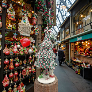 Árbol de Navidad verde con Santa Claus, gran oferta - Product Image 4