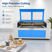 Machine de gravure laser CO2 MP 1390 1610 100W, modèle de table, 2 têtes, refroidissement par eau CNC, pour bois/contreplaqué/MDF/verre/pierre, contrôle Ruida