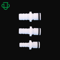 Insert de coupleur de déconnexion rapide en plastique de qualité médicale 1/4 "5/16" 3/8 "Barb de tuyau droit sans valve
