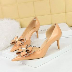 European and American Fashion Sexy Nightclub Thin Heel Women's Shoes Shallow <strong>Mouth</strong> Pointed Women's High Heels - Product Image 3