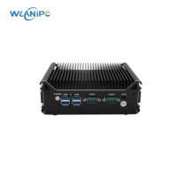 Mini PC industriel robuste sans ventilateur Wanlan Barebone i3 8130U, routeur Linux Ubuntu avec RAM DDR4, SSD NVME, disque dur SATA, 2 ports COM