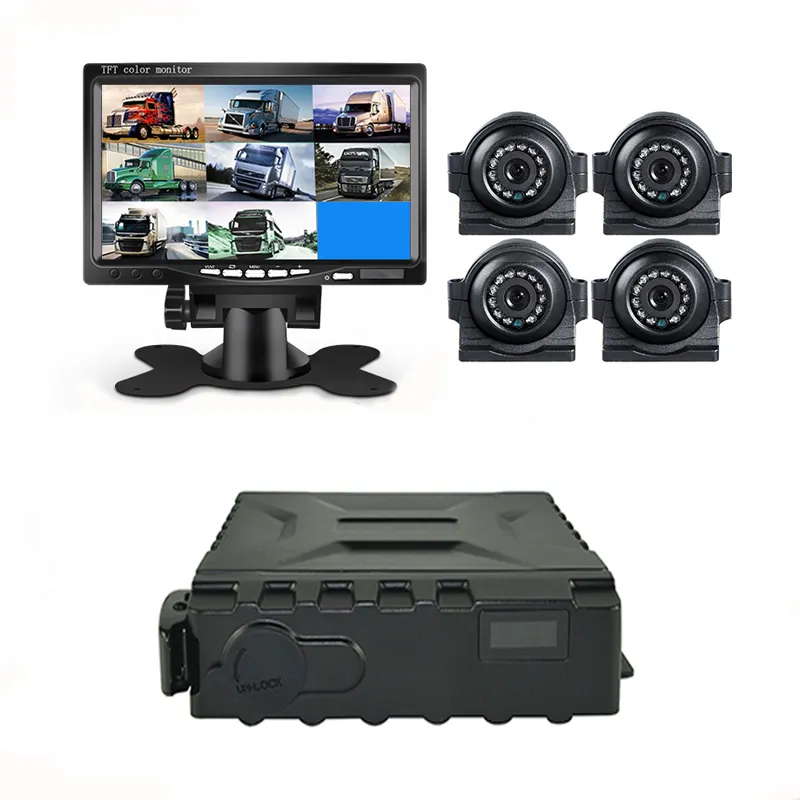 Giordanoe Truck Mdvr Volledige Set Van Voertuig Monitoring Videorecorder Mobiele Dvr Camera Kit Bewakingshost 4 Kanaals 1080P 360