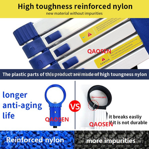 Échelle télescopique industrielle portable en <span class=keywords><strong>aluminium</strong></span> bleu 6063, capacité de charge 150 kg, <span class=keywords><strong>5</strong></span>-15 <span class=keywords><strong>marches</strong></span>, prix FOB compétitif Ningbo - Product Image 6