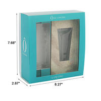 Caja de Regalo de Papel Personalizada, Elegante, Rígida, Brillante, Naranja, Cuadrada/Rectangular, con Tapa y Base, para Almacenamiento, con Ventana Transparente de PVC