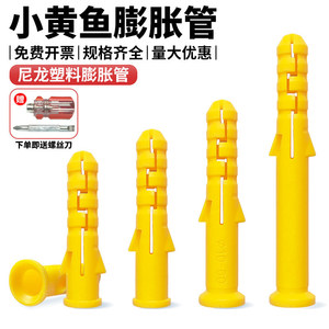 Tube d'expansion en plastique Rongsanning M6 M8 M10, tube simple avec vis en acier inoxydable pour fixation murale - Product Image 3