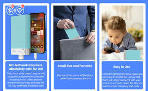 पोर्टेबल 2TB यूएसबी 3.0 बाहरी हार्ड ड्राइव भंडारण विस्तार पीसी मैक डेस्कटॉप लैपटॉप के लिए एकल डिस्क 80 जीबी नया प्लास्टिक मोबाइल एसएसडी - Product Image 5