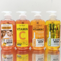 Sérum Corporel Éclaircissant Vitamine C Anti-Taches et Anti-Acné à l'Acide Glutamique AHA, Effet Blanchissant Intense en 3 Jours, Marque Privée