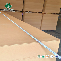 Fabricant de panneaux MDF HDF, panneaux MDF simples 15 mm, 275x184, 1220x2440, 2100*2800*18 mm, grain de bois blanc, feuilles de MDF mélaminées sur deux faces