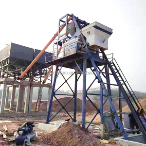 Vollautomatische HZS50 Betonmischanlage mit PLC-Steuerung, 50m³ Chargenmischungs-Produktionslinie mit Pumpe, Hohe Effizienz - Product Image 2