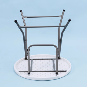 Mesa de <span class=keywords><strong>Bar</strong></span> Alta Portátil para Exteriores de 2.6 pies (80 cm), Redonda, Plegable, de Plástico, Económica, de <span class=keywords><strong>Alquiler</strong></span> de Fábrica para Uso General - Product Image 5