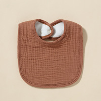 Bavoirs bandana épais en coton mousseline bio pour bébé, vente en gros