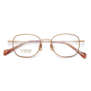 Montures de lunettes ovales en titane 6110, légères, monture complète, style rétro, unisexe adulte, origine Danyang - Product Image 1