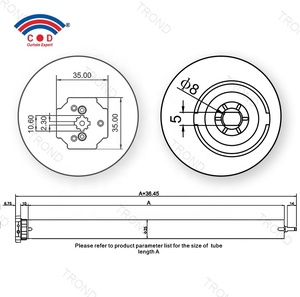 Persianas enrollables motorizadas inteligentes de alta calidad, motor tubular para persianas enrollables con diseño silencioso, de alta calidad, de <span class=keywords><strong>30</strong></span>/<span class=keywords><strong>30</strong></span>-ES-E, de diseño silencioso - Product Image 2