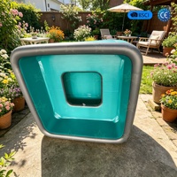 Piscine gonflable carrée pliable avec chaise, jacuzzi portable hors sol pour extérieur, vente en gros d'usine