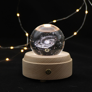 Hiện đại sáng tạo 3D năng lượng mặt trời hệ thống pha lê bóng đêm đèn với loa trang trí đèn - Product Image 5