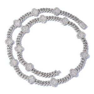 Chaîne cubaine en moissanite VVS1, coupe 8 cœurs et flèches, certifiée GRA, plaqué or 18 carats, argent 925, style Iced Out, choix des influenceurs hip-hop - Product Image 3