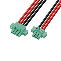 Kabel Harness Terminal Blok Sekrup Hijau yang Dapat Dilepas, Rakitan Kabel Terminal Multi-Pin yang Dapat Dilepas untuk Pengkabelan Pengontrol Industri
