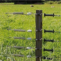 Poignée de portail de clôture électrique rétractable en plastique durable pour clôture à chevaux