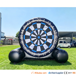 Jeu de fléchettes de football gonflable interactif pour l'extérieur, jeu de lancer de ballon de football gonflable pour fêtes en plein air - Product Image 1