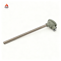 Thermocouple K en acier inoxydable 304 blindé, intégré, monté sur bride, étanche, contrôleur de température OEM, modèle 033